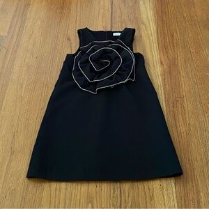 Zara Black Formal Dress with Floral Detail